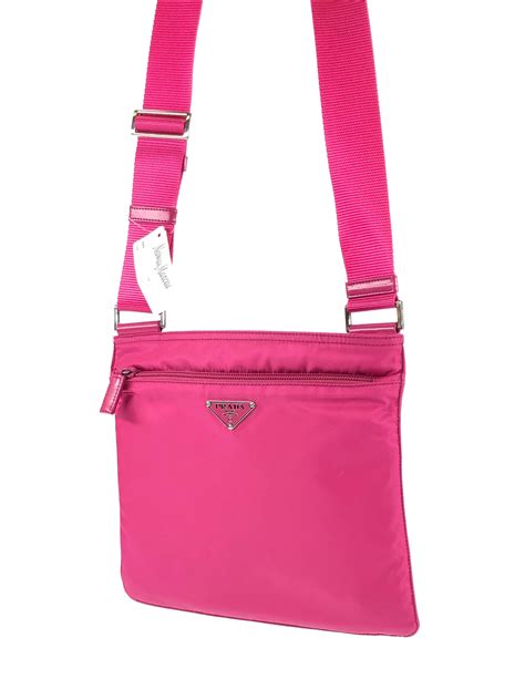 prada nylon pink|prada pink nylon shoulder bag.